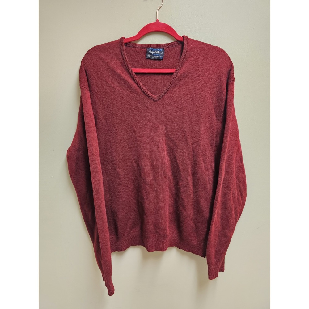 VTG 70s 80s Puritan Sportswear 100% Pure Wool Virgin Sweater‎ XL Andy Williams